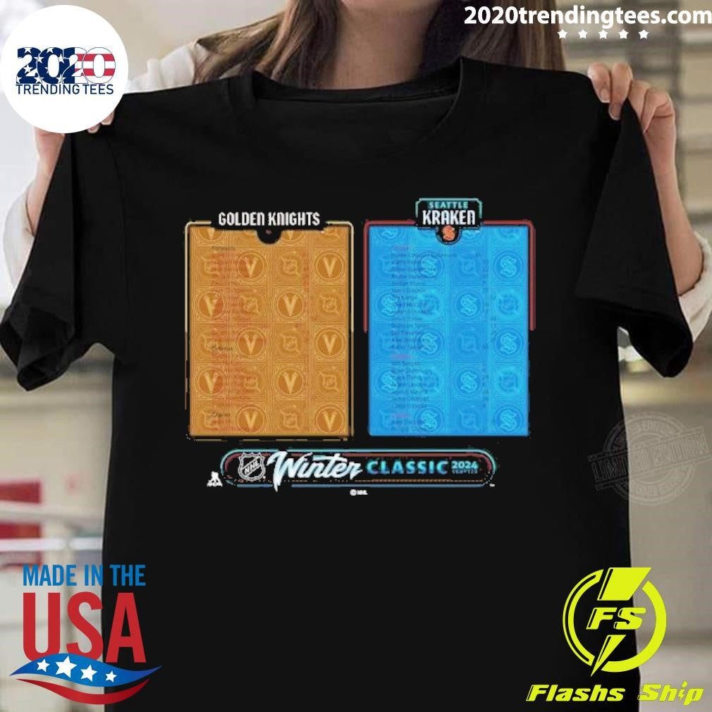 Best Seattle Kraken Vs. Vegas Golden Knights Fanatics - Adult & Kids T-Shirts, Sweatshirts & Hoodies apparel design preview 1
