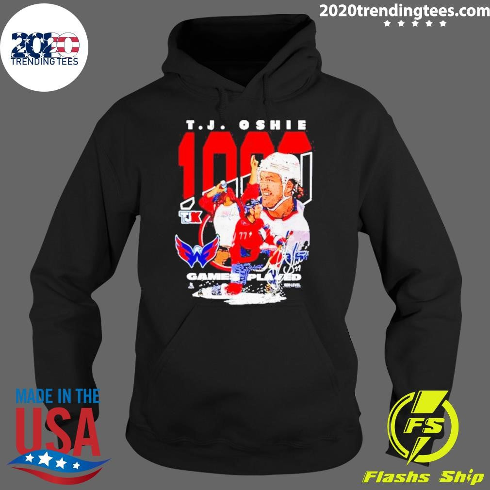 Best Tj Oshie 1000 Games Played - Adult & Kids T-Shirts, Sweatshirts & Hoodies apparel design preview 2