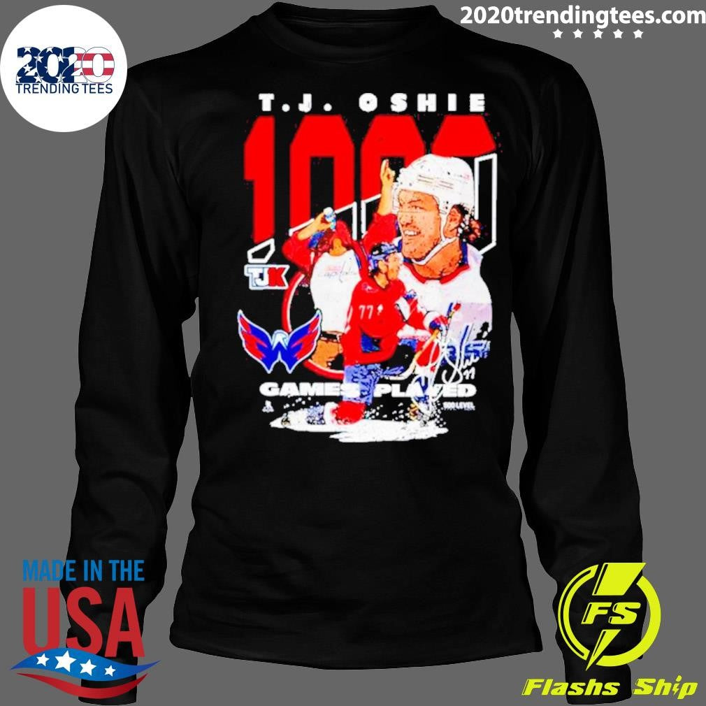 Best Tj Oshie 1000 Games Played - Adult & Kids T-Shirts, Sweatshirts & Hoodies apparel design preview 4