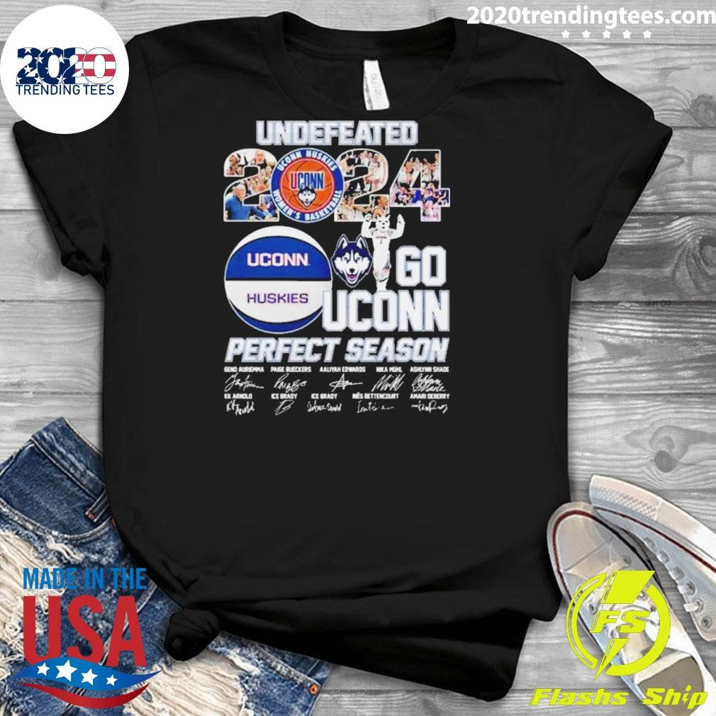 Best Uconn Huskies Undefeated 2024 Go Perfect Season - Adult & Kids T-Shirts, Sweatshirts & Hoodies apparel design preview 3