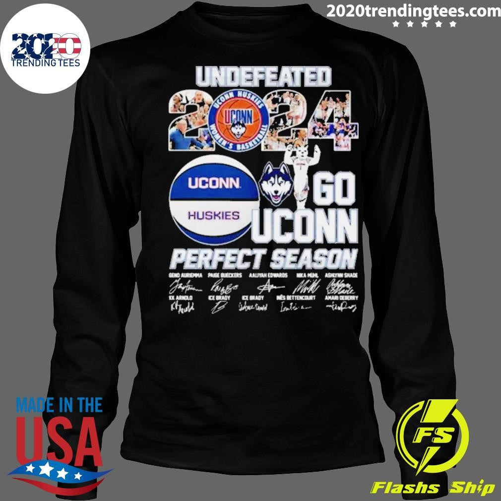 Best Uconn Huskies Undefeated 2024 Go Perfect Season - Adult & Kids T-Shirts, Sweatshirts & Hoodies apparel design preview 4