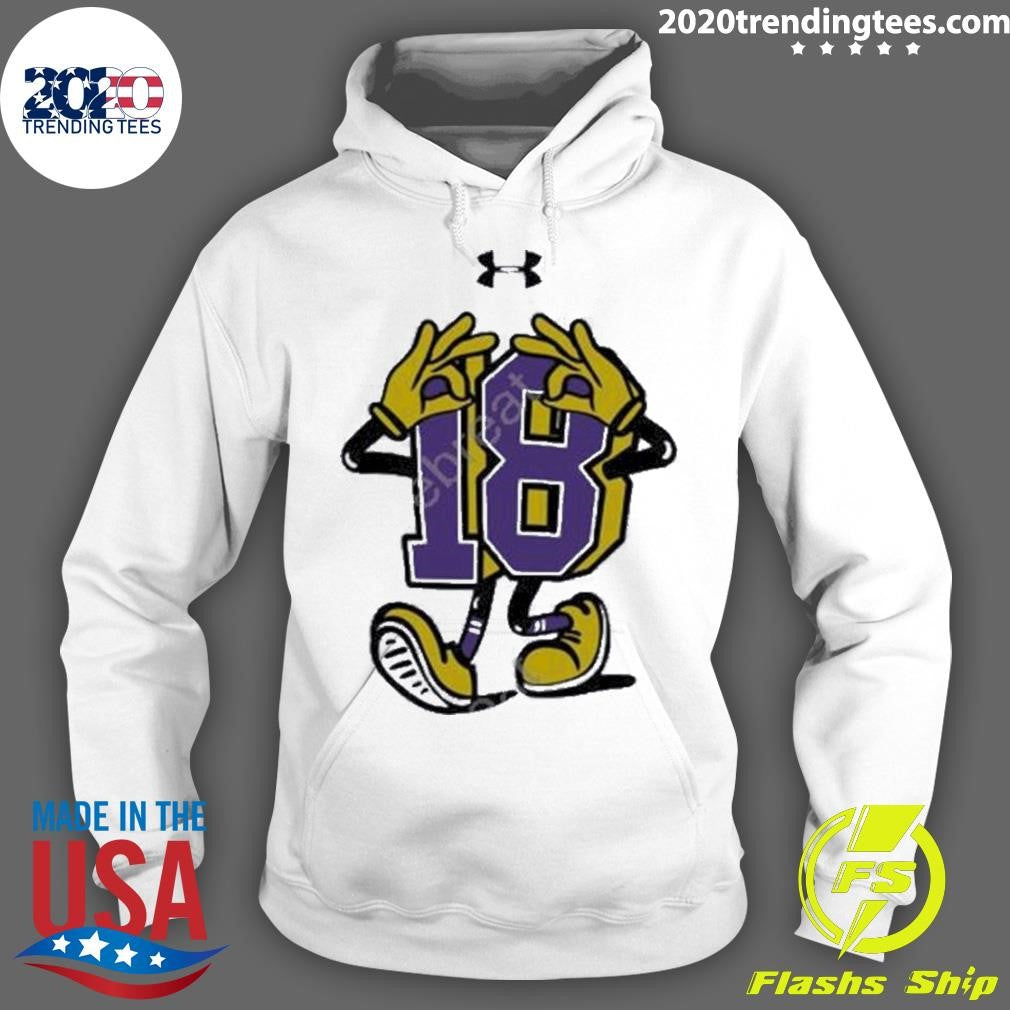 Best Under Armour Justin Jefferson #18 Griddy New - Adult & Kids T-Shirts, Sweatshirts & Hoodies apparel design preview 2