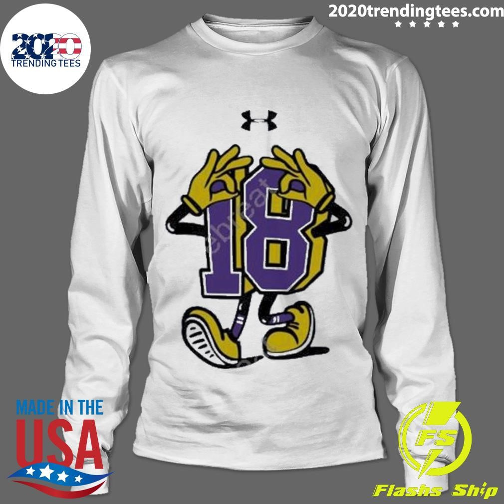 Best Under Armour Justin Jefferson #18 Griddy New - Adult & Kids T-Shirts, Sweatshirts & Hoodies apparel design preview 4