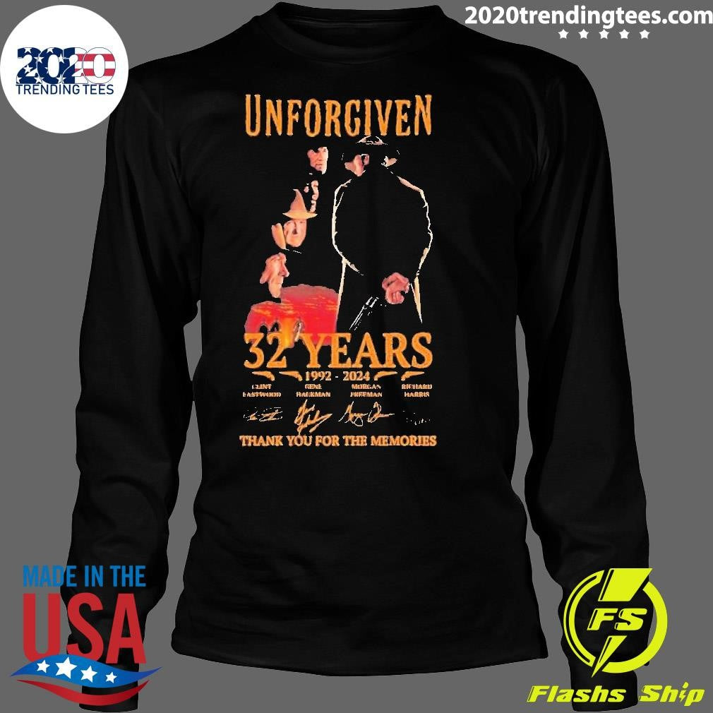 Best Unforgiven 32 Years 1992-2024 Thank You For The - Adult & Kids T-Shirts, Sweatshirts & Hoodies apparel design preview 4