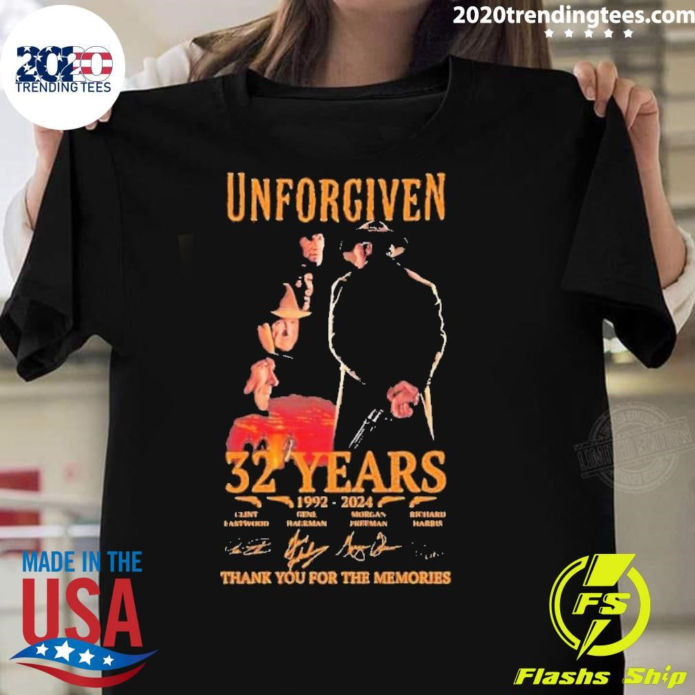 Best Unforgiven 32 Years 1992-2024 Thank You For The - Adult & Kids T-Shirts, Sweatshirts & Hoodies apparel design preview 1