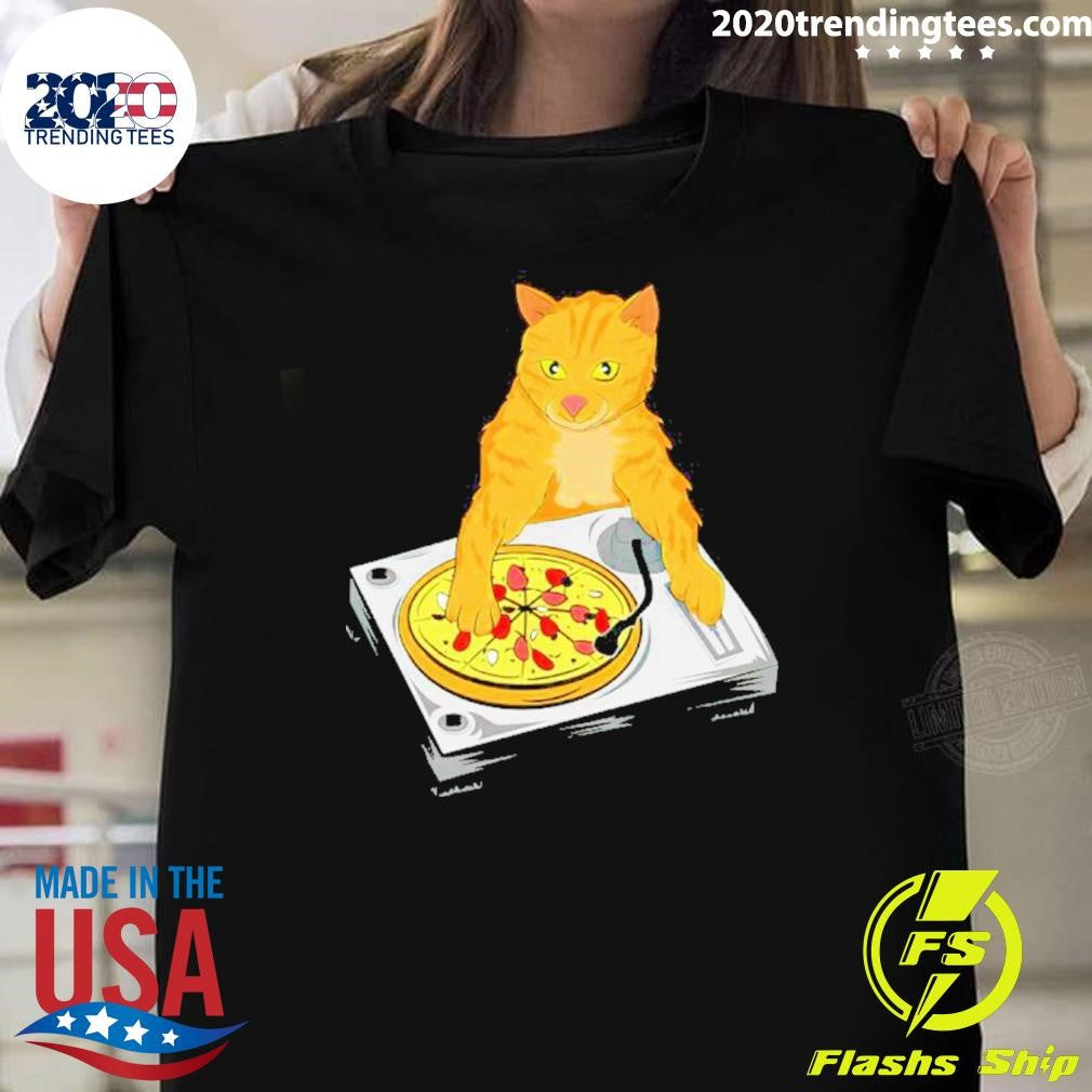 Best dj Pizza Cat By Basement Mastermind - Adult & Kids T-Shirts, Sweatshirts & Hoodies apparel design preview 1