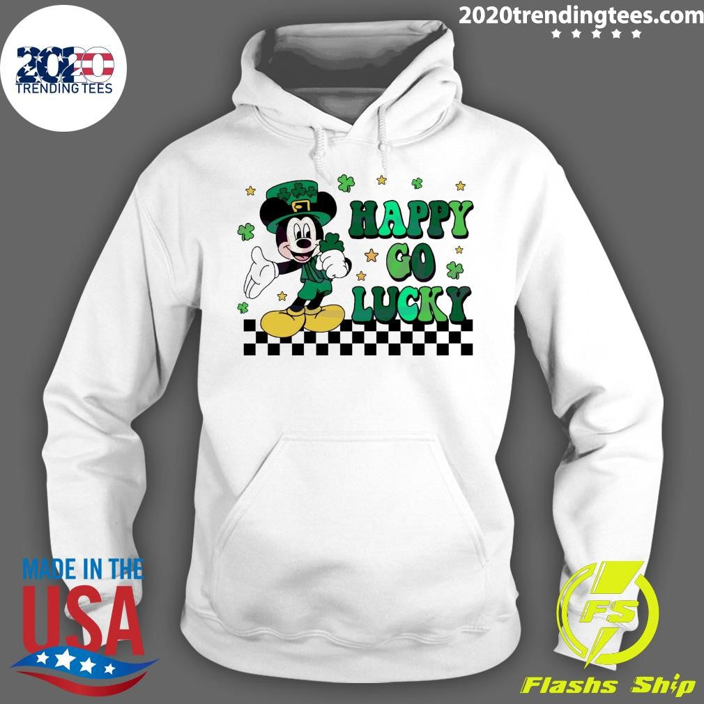 Best happy Go Lucky Mickey St Patricks Day - Adult & Kids T-Shirts, Sweatshirts & Hoodies apparel design preview 2