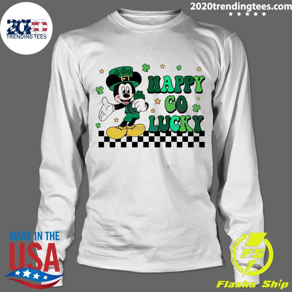 Best happy Go Lucky Mickey St Patricks Day - Adult & Kids T-Shirts, Sweatshirts & Hoodies apparel design preview 4