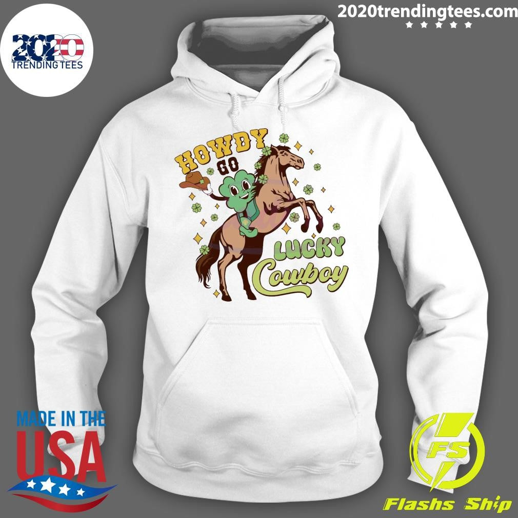 Best horse Howdy Go Lucky Cowboy - Adult & Kids T-Shirts, Sweatshirts & Hoodies apparel design preview 2