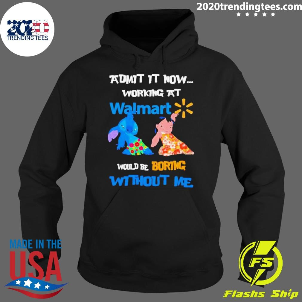 Best lilo And Stitch Admit It Now Working At Walmart - Adult & Kids T-Shirts, Sweatshirts & Hoodies apparel design preview 2