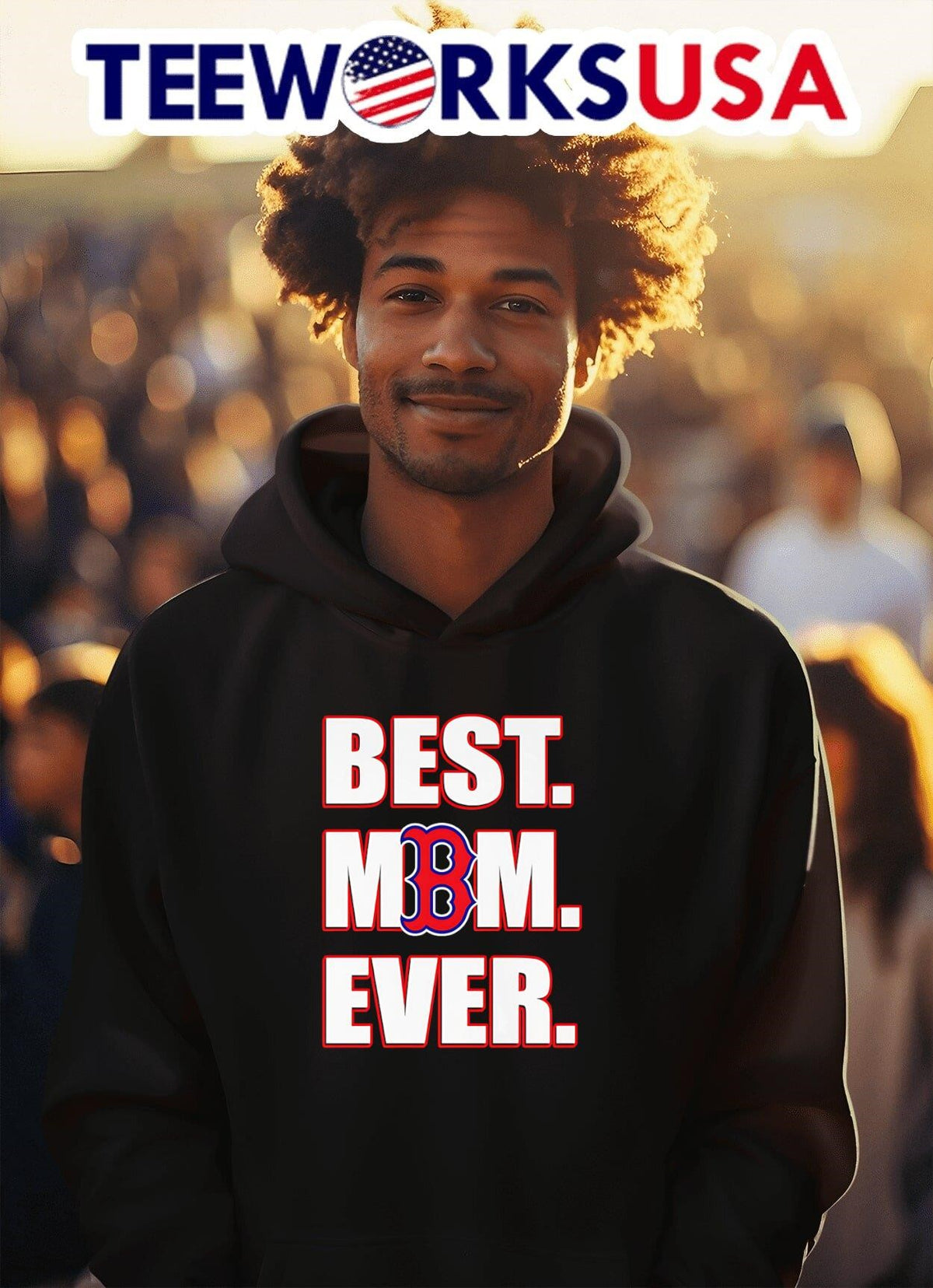 Best mom ever Boston Red Sox - Adult & Kids T-Shirts, Sweatshirts & Hoodies apparel design preview 2