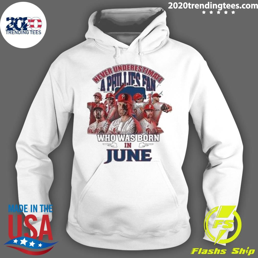 Best never Underestimate A Philadelphia Phillies Fan - Adult & Kids T-Shirts, Sweatshirts & Hoodies apparel design preview 2