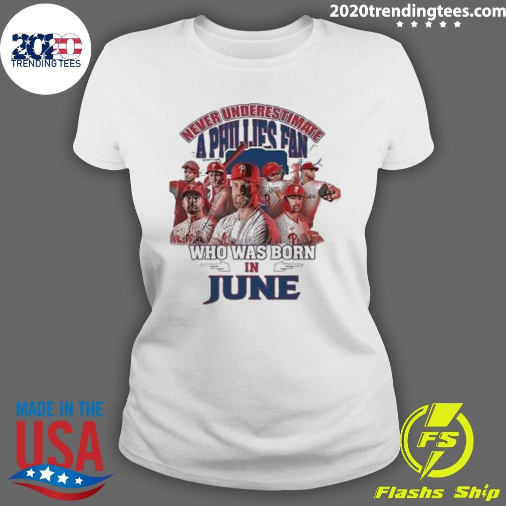 Best never Underestimate A Philadelphia Phillies Fan - Adult & Kids T-Shirts, Sweatshirts & Hoodies apparel design preview 3
