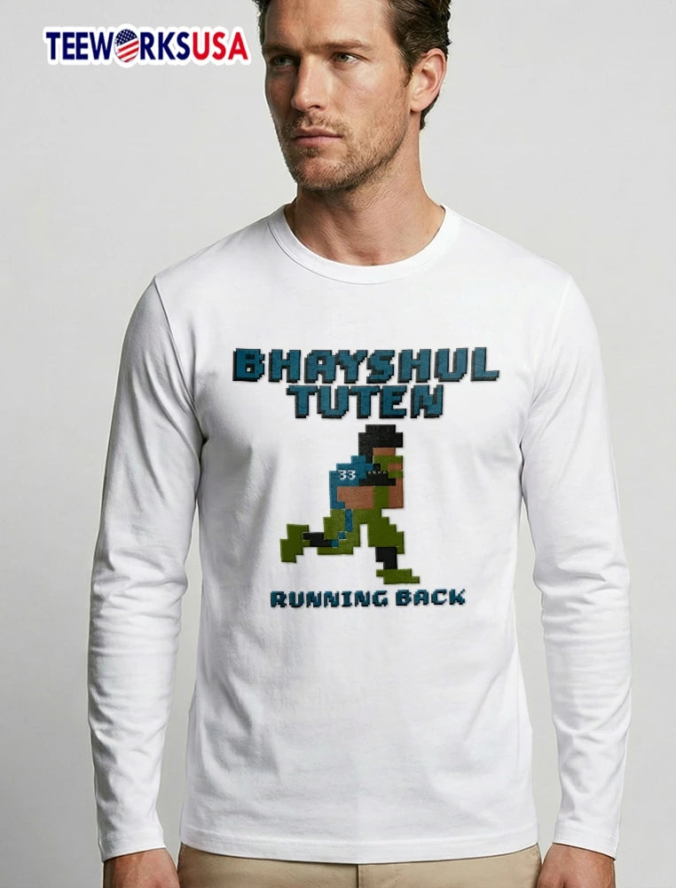Bhayshul Tuten running back player - Adult & Kids T-Shirts, Sweatshirts & Hoodies apparel design preview 3