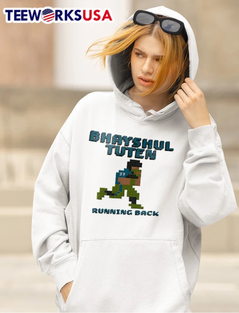Bhayshul Tuten running back player - Adult & Kids T-Shirts, Sweatshirts & Hoodies apparel design preview 5