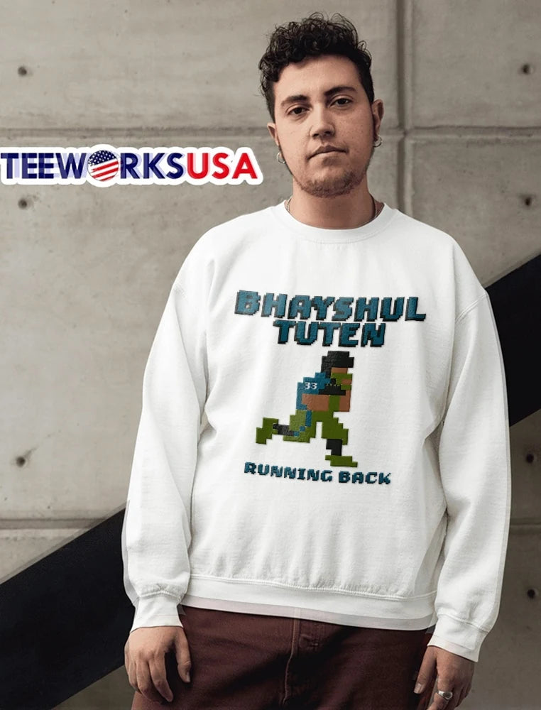 Bhayshul Tuten running back player - Adult & Kids T-Shirts, Sweatshirts & Hoodies apparel design preview 6