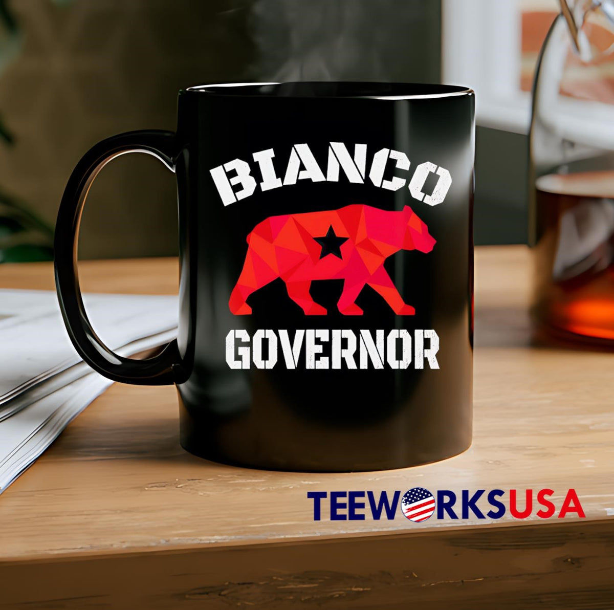 Bianco For Governor Bear - Adult & Kids T-Shirts, Sweatshirts & Hoodies apparel design preview 2