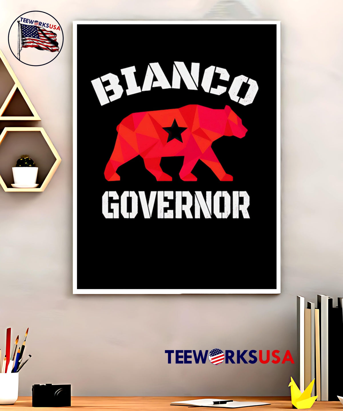 Bianco For Governor Bear - Adult & Kids T-Shirts, Sweatshirts & Hoodies apparel design preview 5