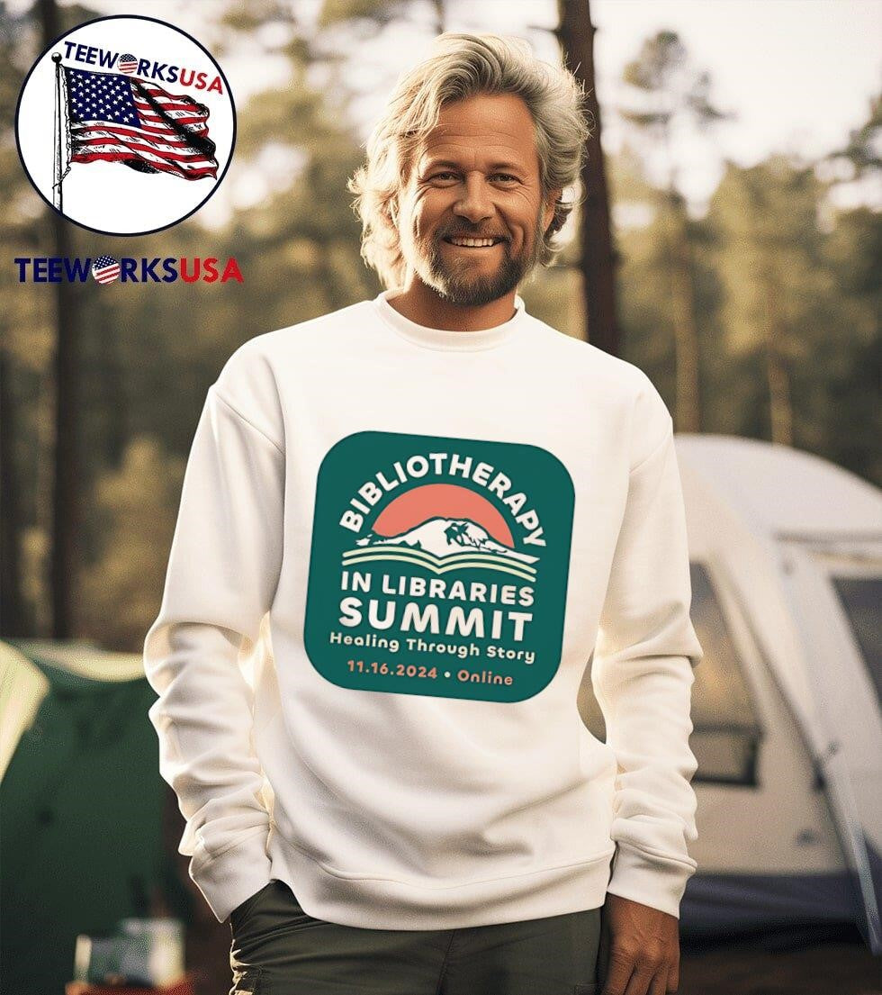 Bibliotherapy in libraries summit - Adult & Kids T-Shirts, Sweatshirts & Hoodies apparel design preview 3