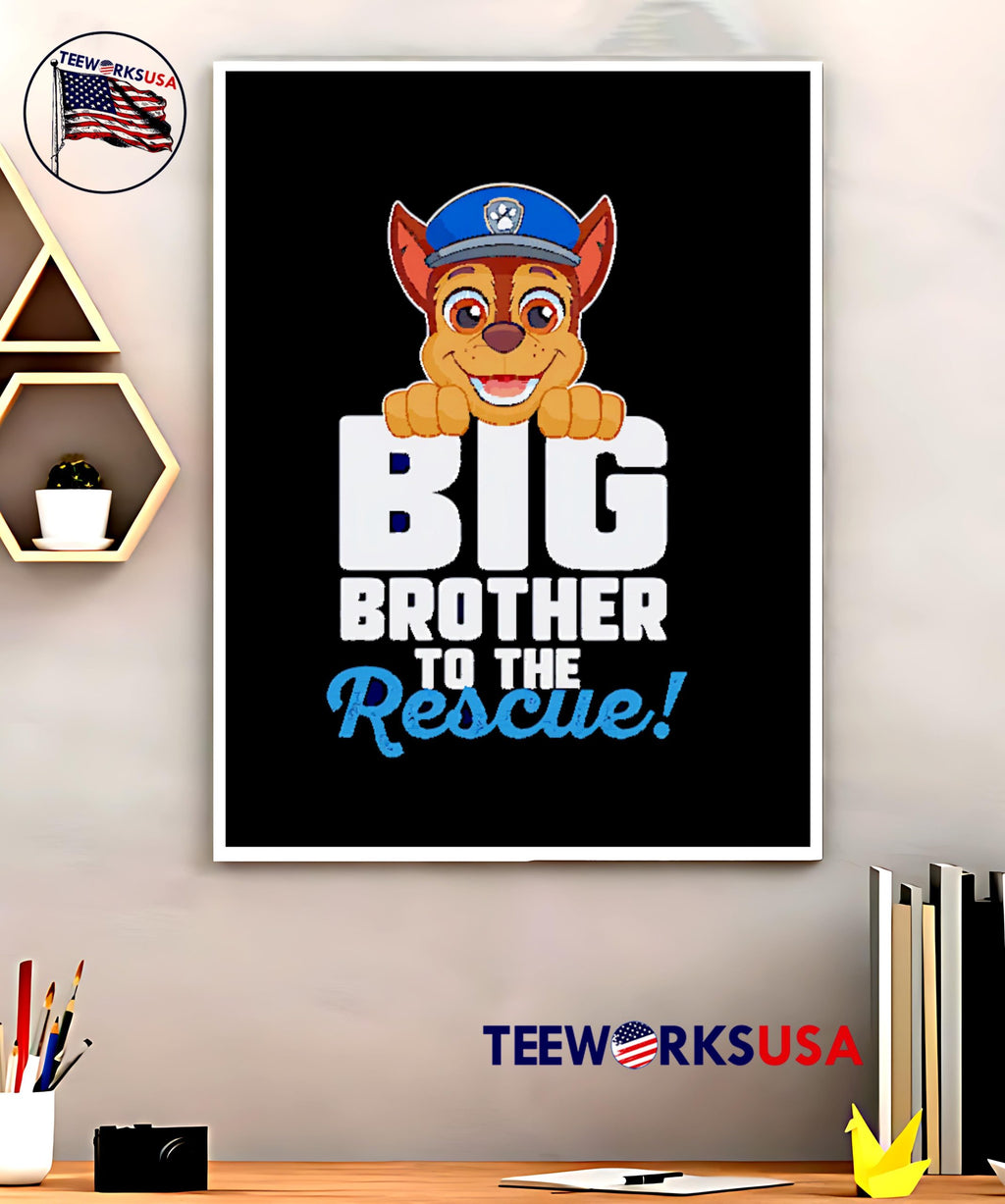 Big Brother to the Rescue - Adult & Kids T-Shirts, Sweatshirts & Hoodies apparel design preview 5