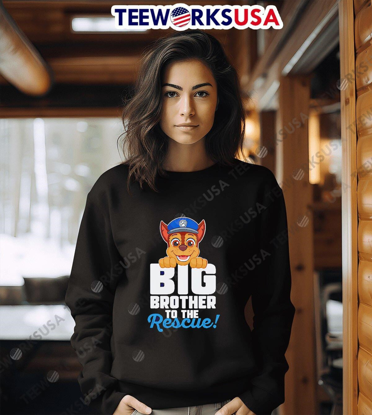 Big Brother to the Rescue - Adult & Kids T-Shirts, Sweatshirts & Hoodies apparel design preview 6