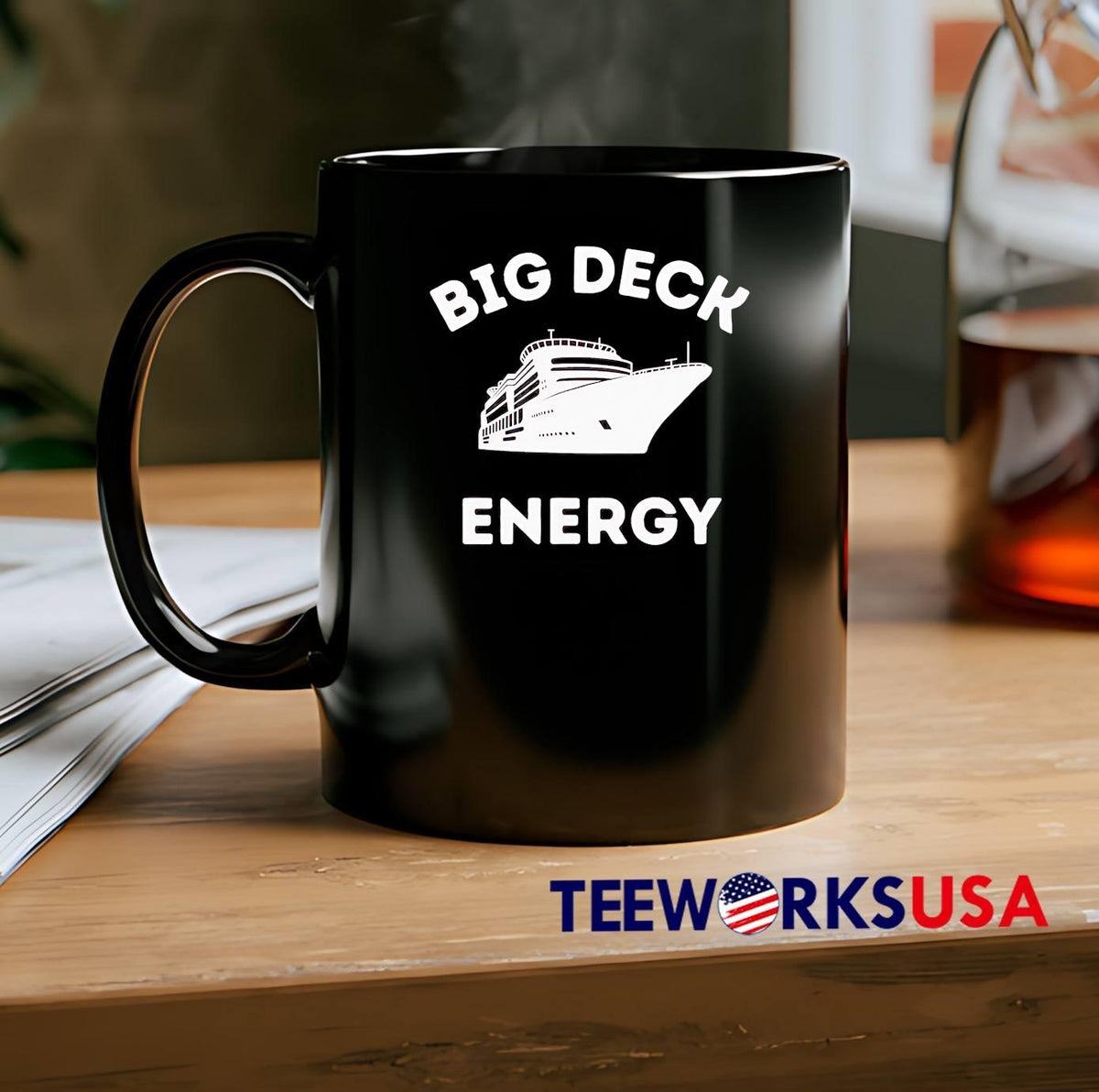 Big Deck Energy cruise ship - Adult & Kids T-Shirts, Sweatshirts & Hoodies apparel design preview 2