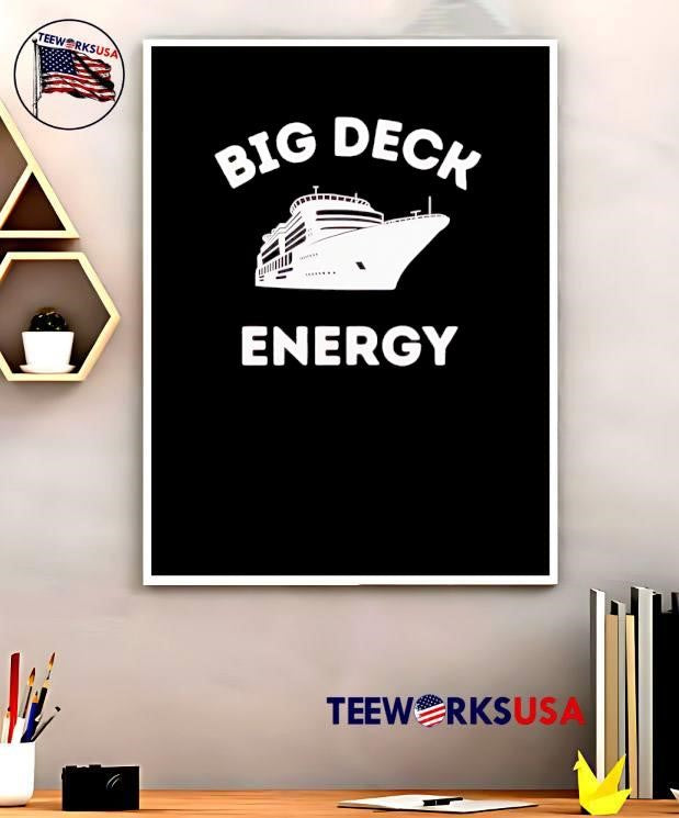 Big Deck Energy cruise ship - Adult & Kids T-Shirts, Sweatshirts & Hoodies apparel design preview 5