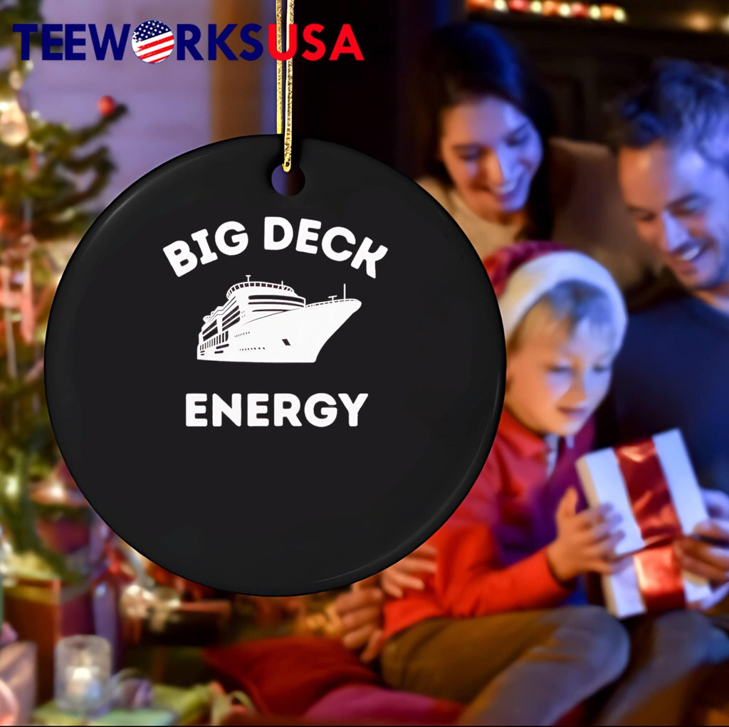 Big Deck Energy cruise ship - Adult & Kids T-Shirts, Sweatshirts & Hoodies apparel design preview 4
