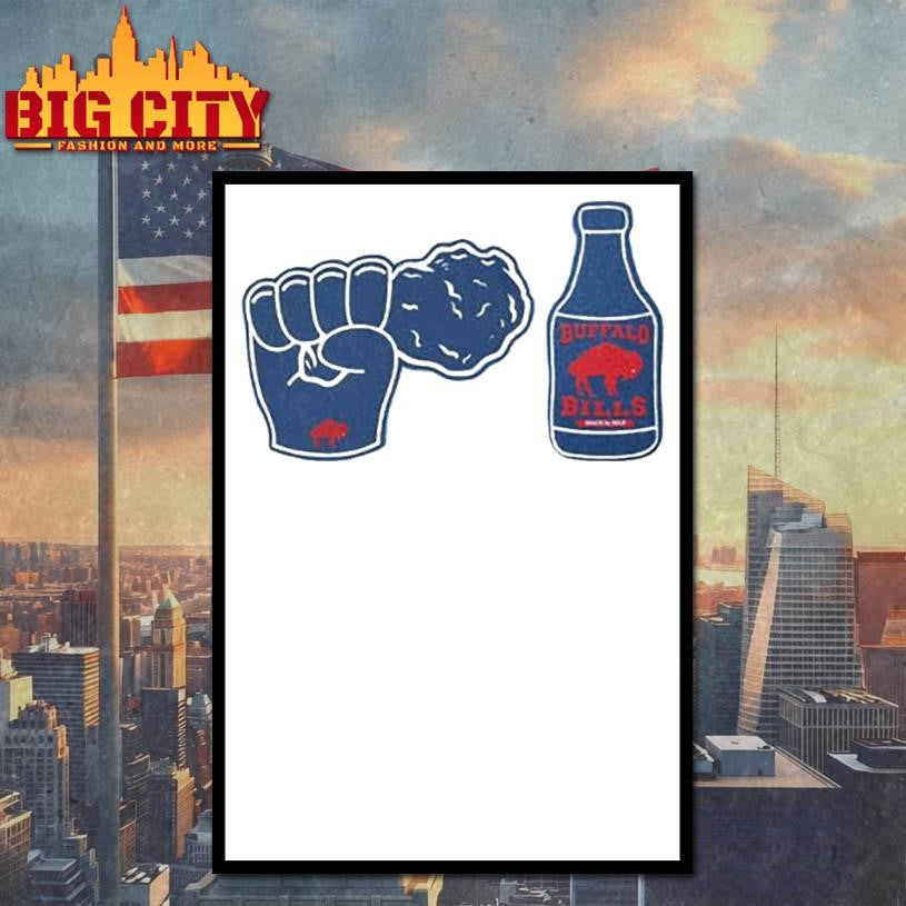 Bills Fist Hot Sauce By Golf - Adult & Kids T-Shirts, Sweatshirts & Hoodies apparel design preview 4