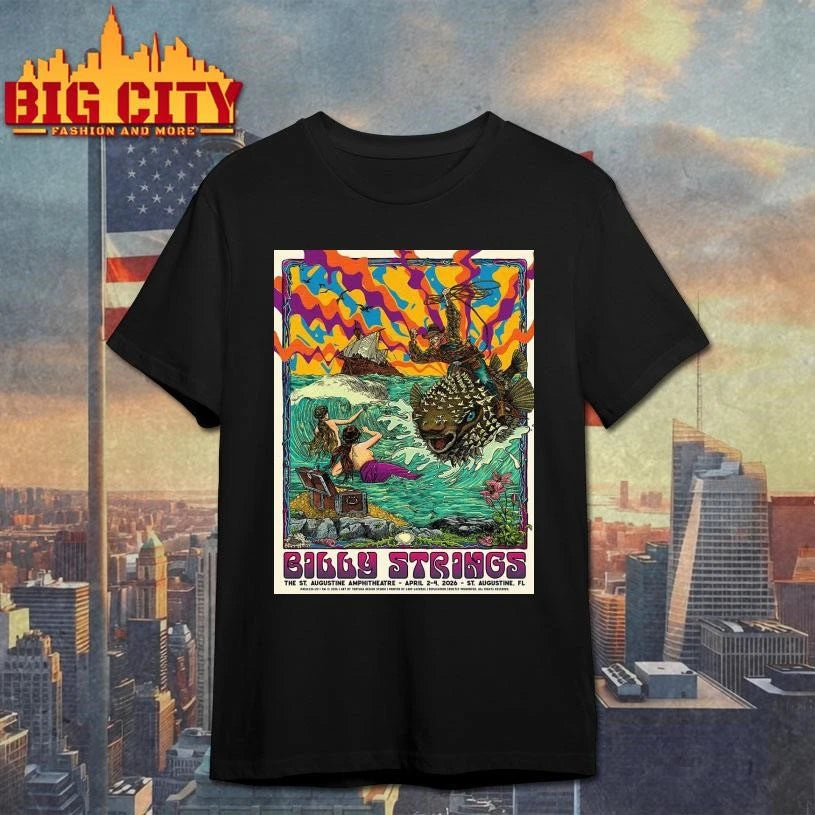 Billy Strings Spring St. Augustine Florida 2026 All - Adult & Kids T-Shirts, Sweatshirts & Hoodies apparel design preview 1