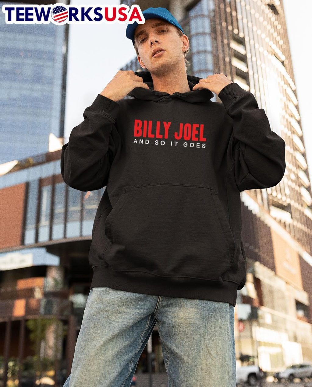 Billy joel and so it goes title - Adult & Kids T-Shirts, Sweatshirts & Hoodies apparel design preview 3