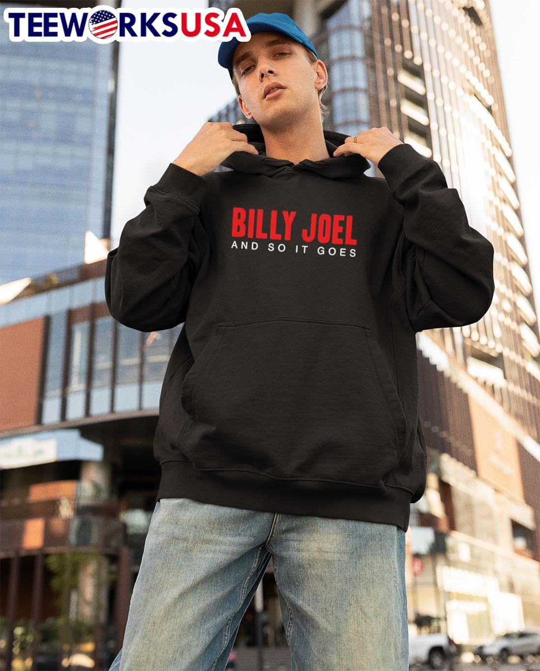 Billy joel and so it goes title - Adult & Kids T-Shirts, Sweatshirts & Hoodies apparel design preview 3
