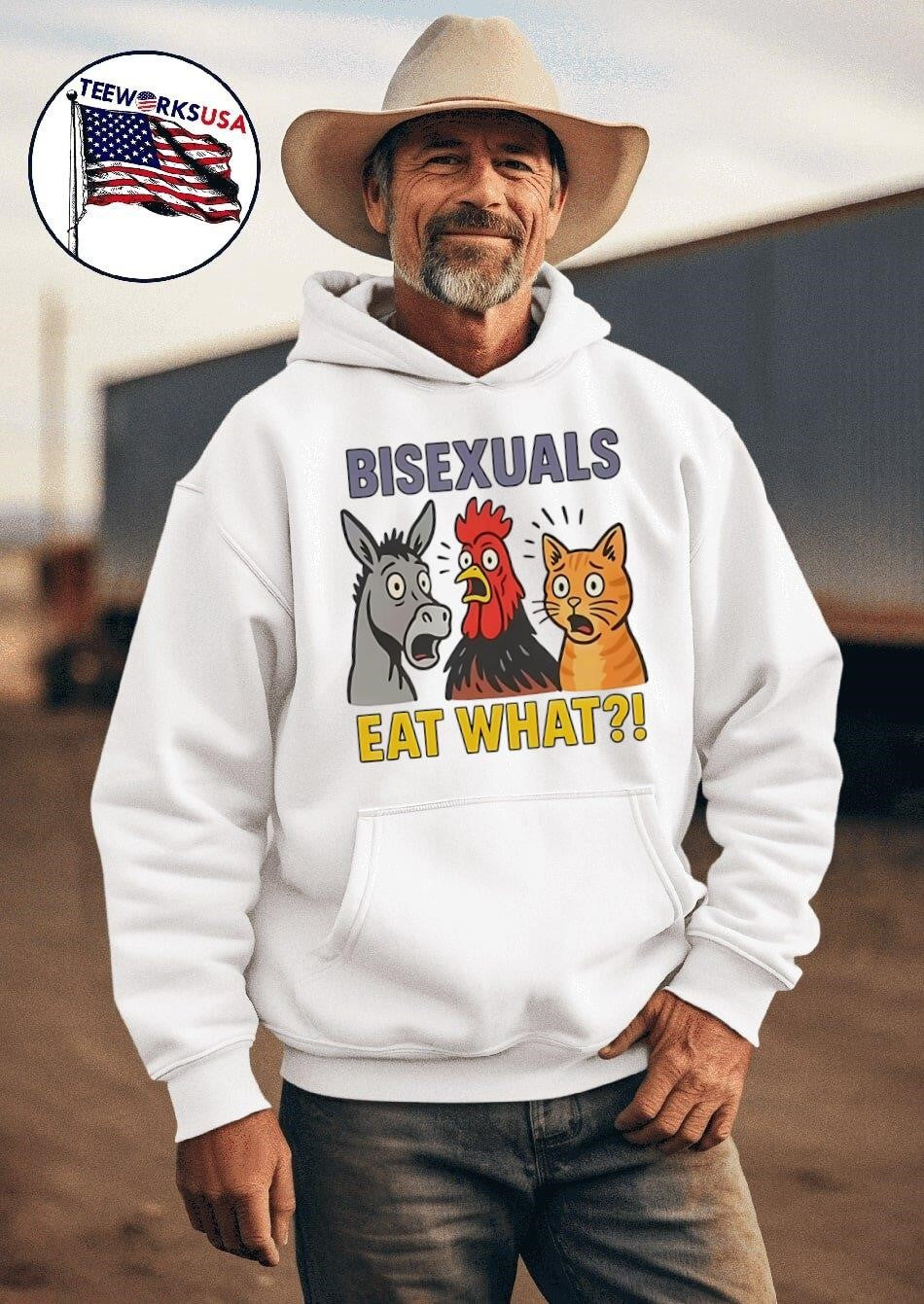 Bisexuals eat what animal - Adult & Kids T-Shirts, Sweatshirts & Hoodies apparel design preview 2