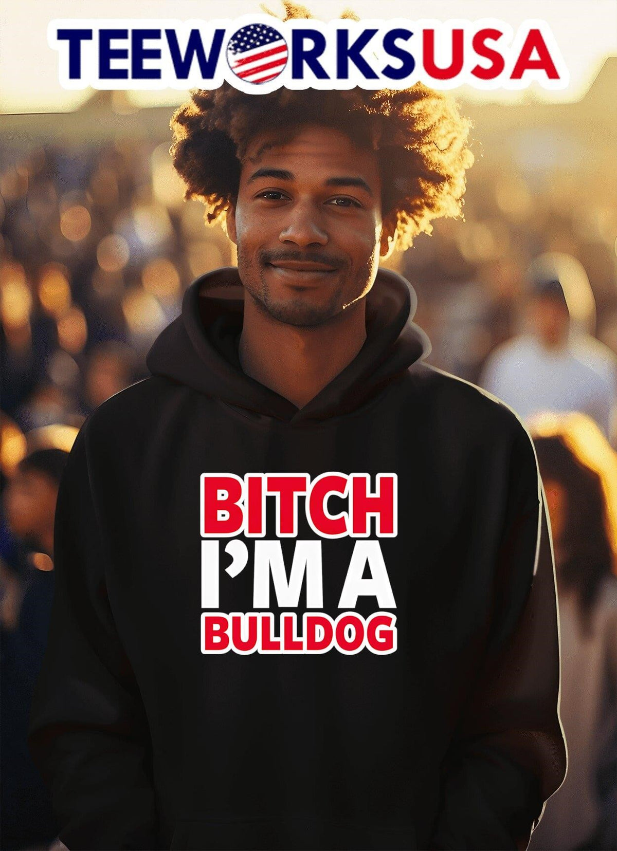 Bitch I'm a Bulldog Georgia - Adult & Kids T-Shirts, Sweatshirts & Hoodies apparel design preview 2