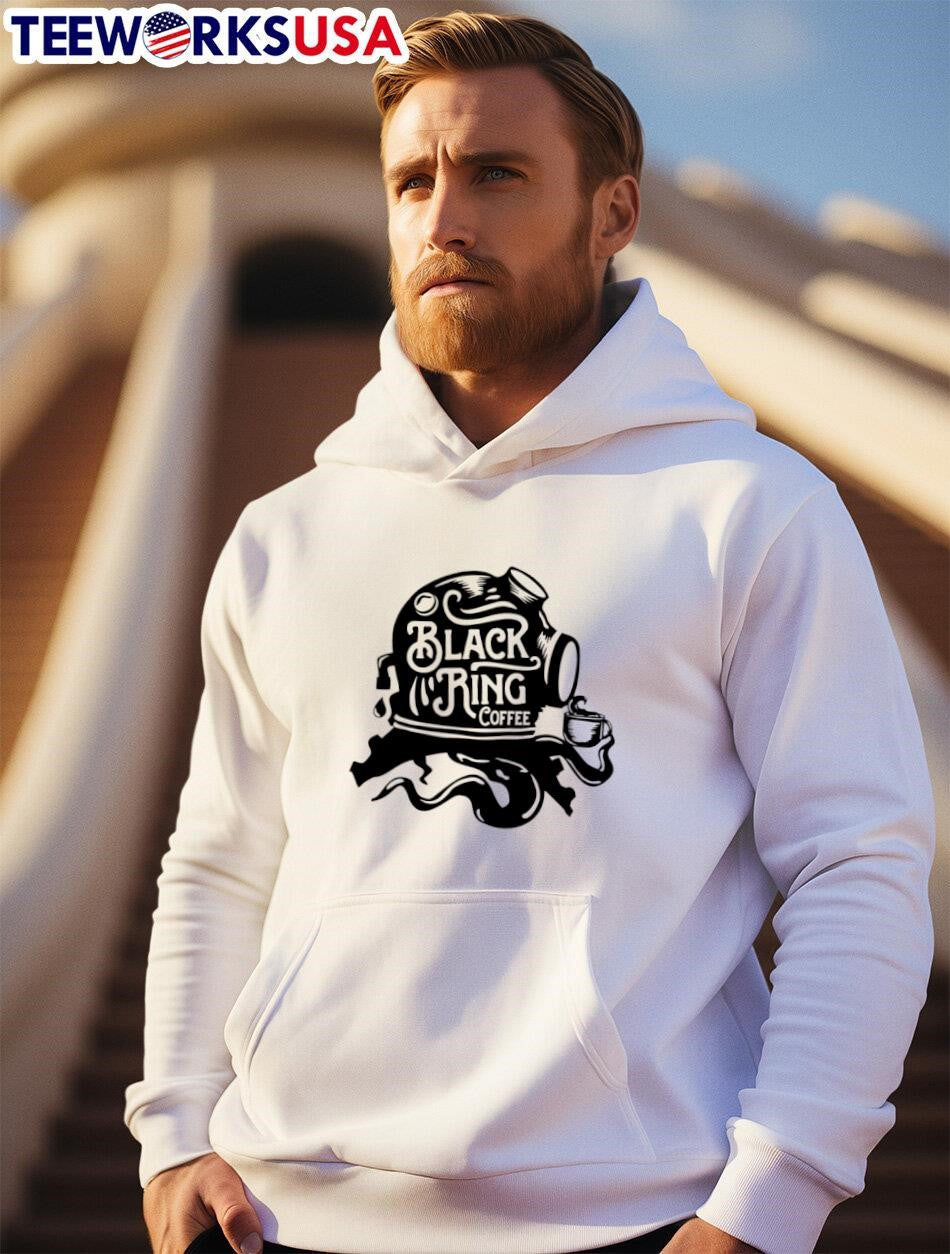 Black Ring Coffee - Adult & Kids T-Shirts, Sweatshirts & Hoodies apparel design preview 2