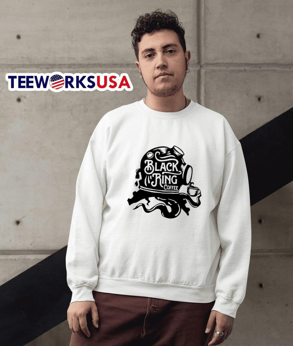 Black Ring Coffee - Adult & Kids T-Shirts, Sweatshirts & Hoodies apparel design preview 3