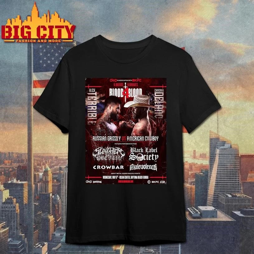 Blood4Blood Concert 4 Band Brawls 2026 Russian - Adult & Kids T-Shirts, Sweatshirts & Hoodies apparel design preview 1