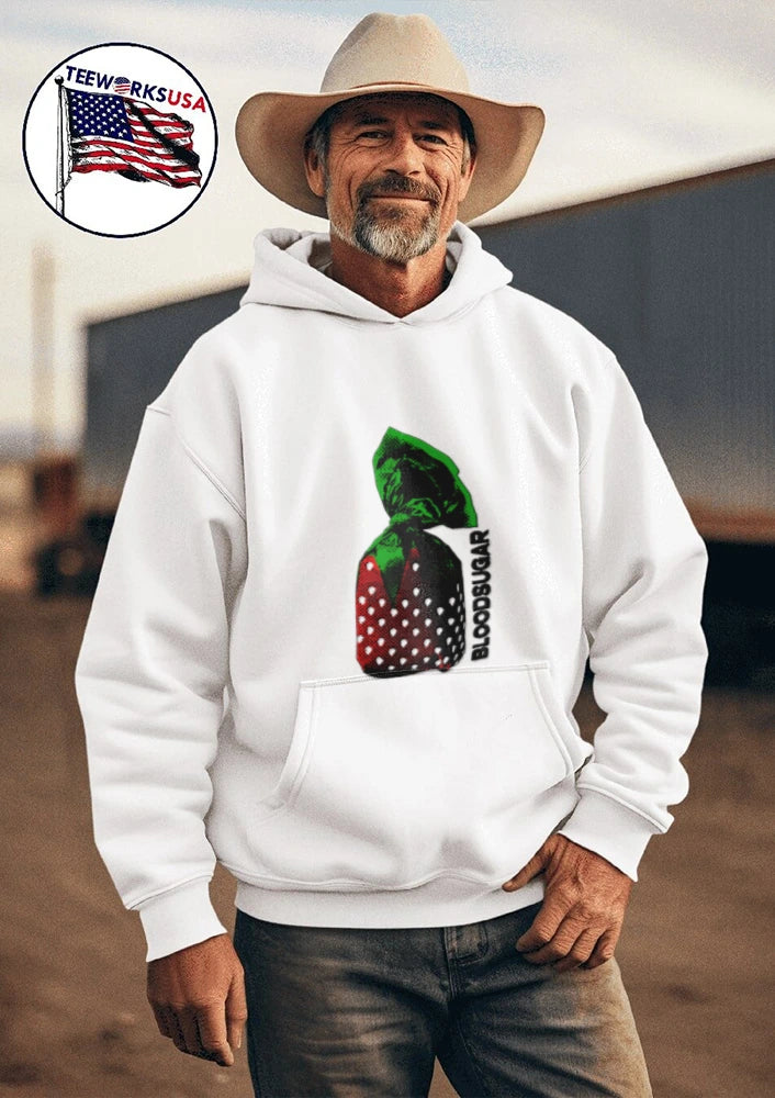 Bloodsugar Strawberry Candy - Adult & Kids T-Shirts, Sweatshirts & Hoodies apparel design preview 3