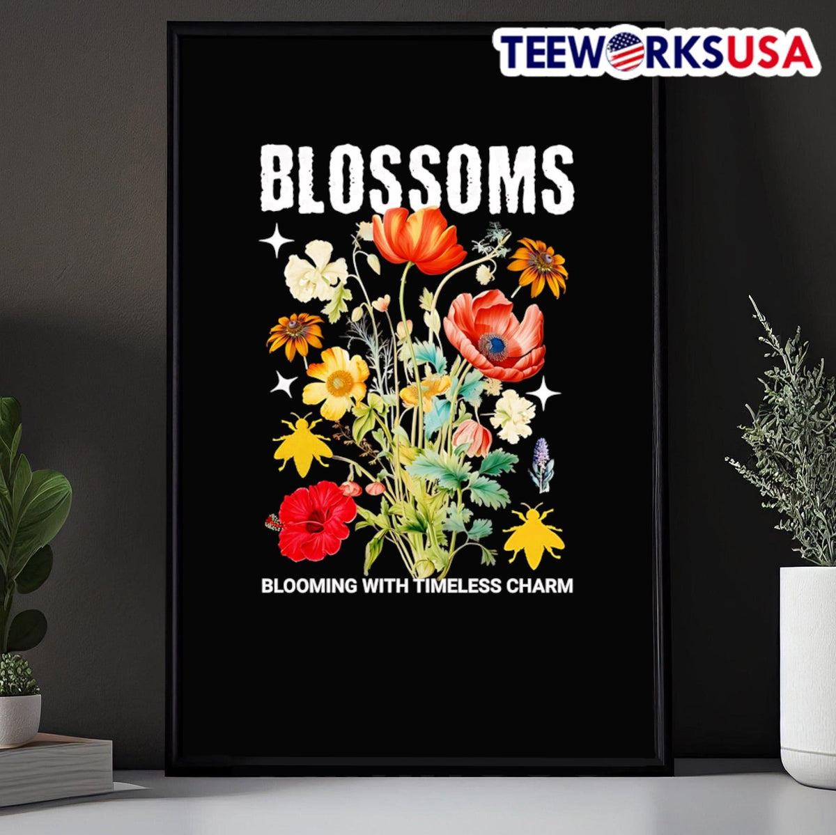 Blossoms blooming with timeless charm - Adult & Kids T-Shirts, Sweatshirts & Hoodies apparel design preview 5
