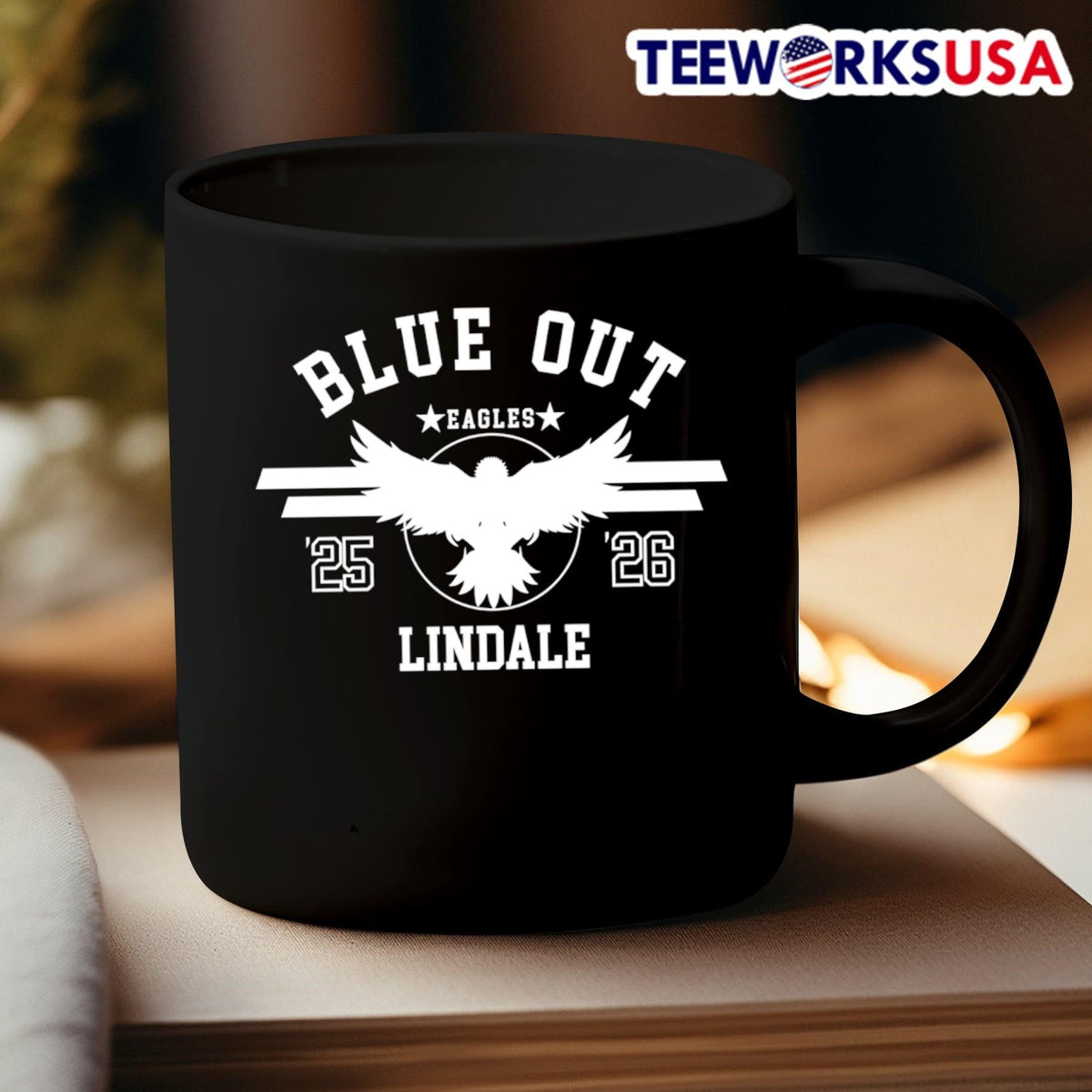 Blue out Eagles Lindale - Adult & Kids T-Shirts, Sweatshirts & Hoodies apparel design preview 3