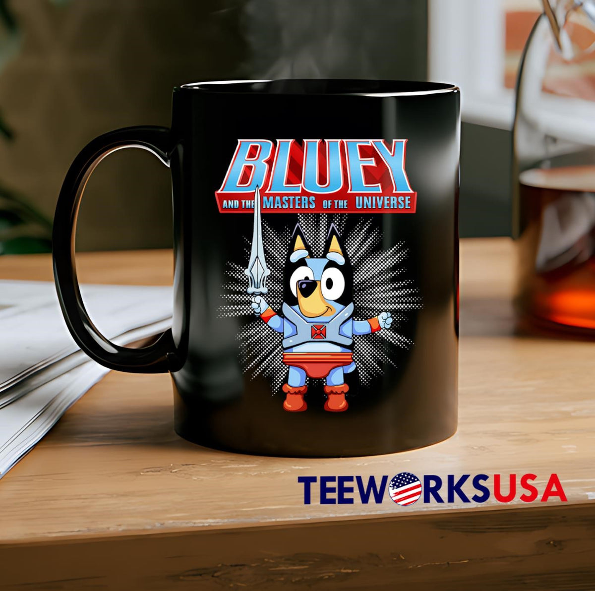 Bluey and The Masters Of Universe - Adult & Kids T-Shirts, Sweatshirts & Hoodies apparel design preview 2