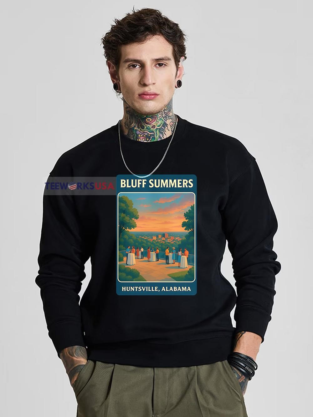 Bluff Summers Huntsville Alabama - Adult & Kids T-Shirts, Sweatshirts & Hoodies apparel design preview 5