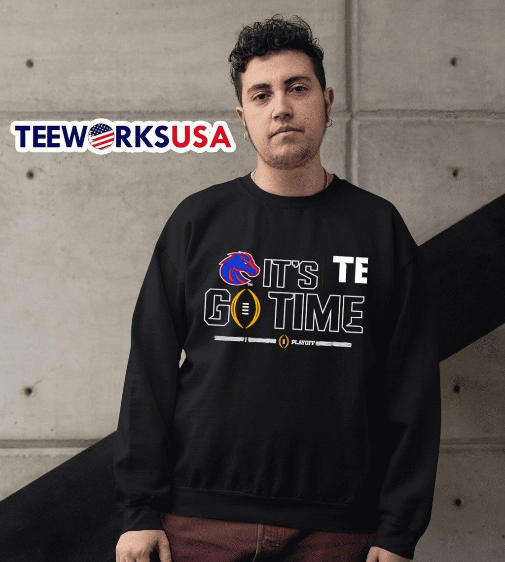 Boise State Broncos CFP it's go time - Adult & Kids T-Shirts, Sweatshirts & Hoodies apparel design preview 6