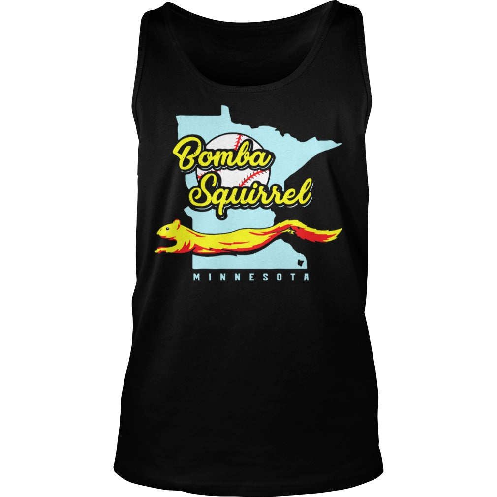 Bomba Squirrel Minnesota Black - Adult & Kids T-Shirts, Sweatshirts & Hoodies apparel design preview 3