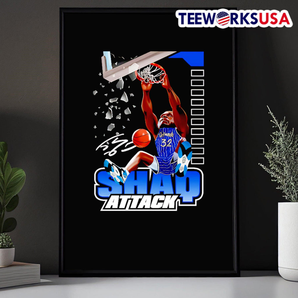 Boomshakalaka Shaq attack - Adult & Kids T-Shirts, Sweatshirts & Hoodies apparel design preview 5