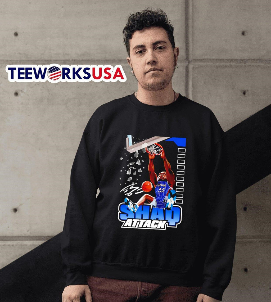 Boomshakalaka Shaq attack - Adult & Kids T-Shirts, Sweatshirts & Hoodies apparel design preview 6