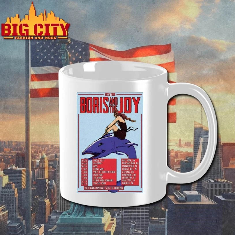 Boris And The Joy 2025 Tour Poster - Adult & Kids T-Shirts, Sweatshirts & Hoodies apparel design preview 3
