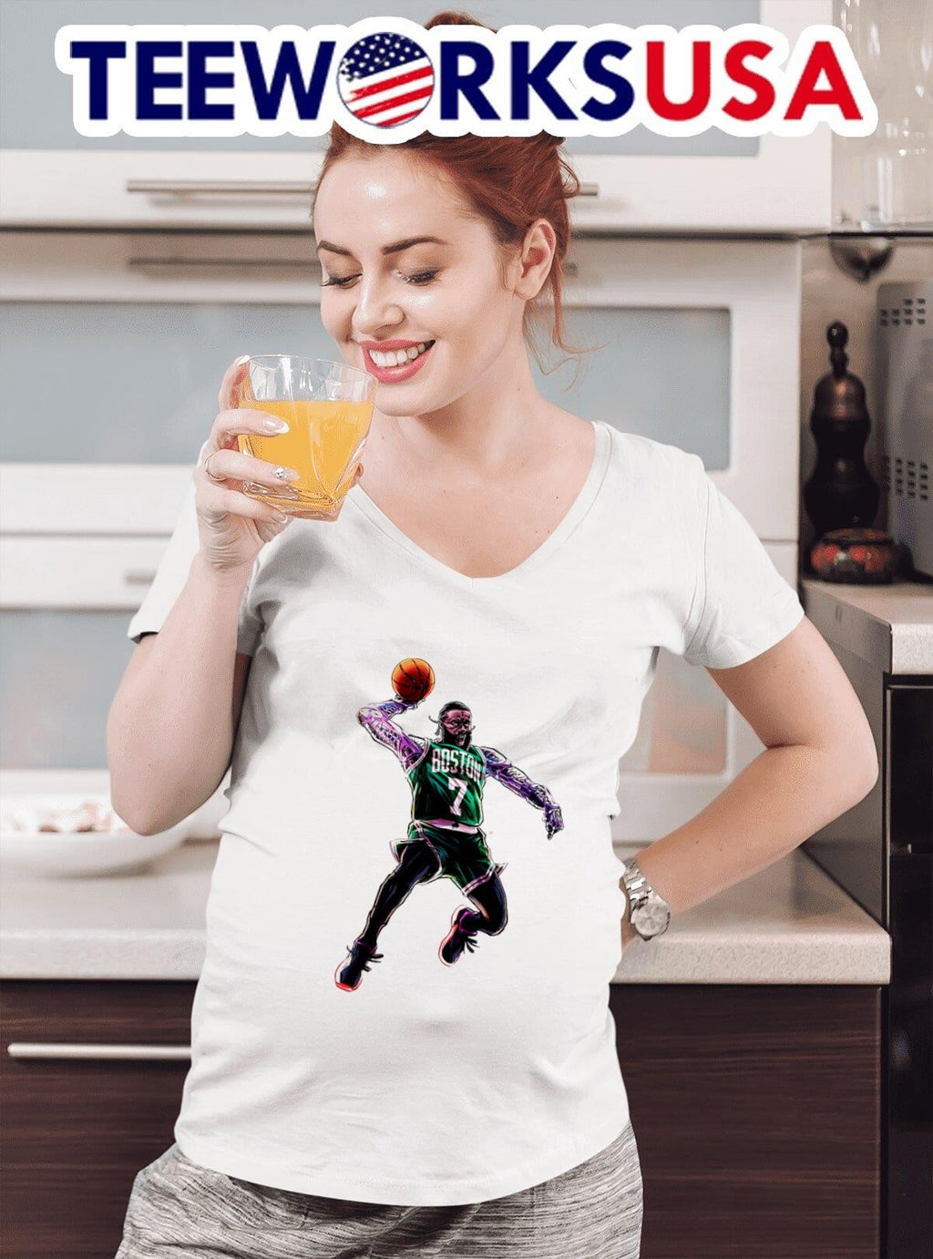 Boston Celtics Jaylen Brown Jax's bionic arms - Adult & Kids T-Shirts, Sweatshirts & Hoodies apparel design preview 4