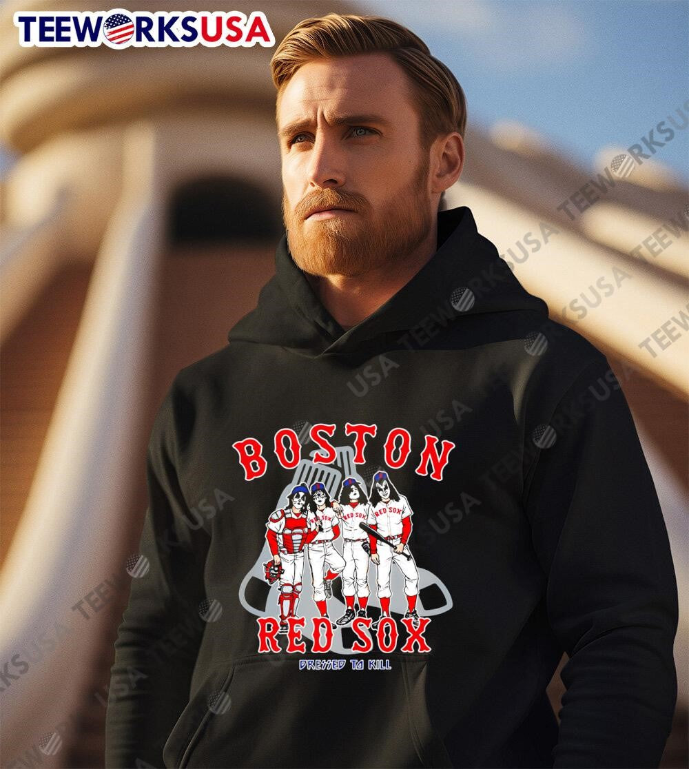 Boston Red Sox Dressed To Kill - Adult & Kids T-Shirts, Sweatshirts & Hoodies apparel design preview 3