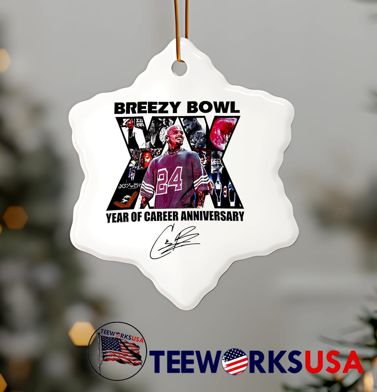 Breezy Bowl XX Year Of Career Anniversary signature - Adult & Kids T-Shirts, Sweatshirts & Hoodies apparel design preview 7